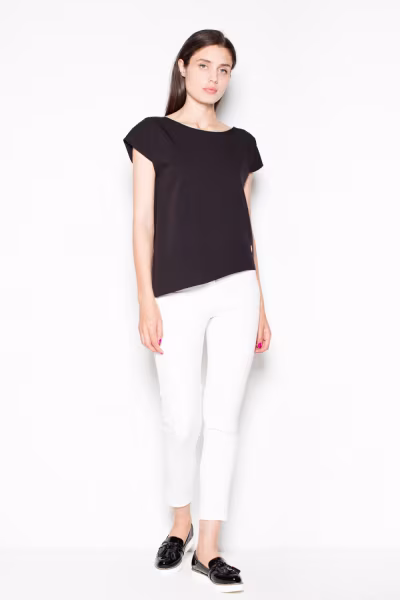 Bluzka Model VT008 Black - Venaton — zdjęcie 2