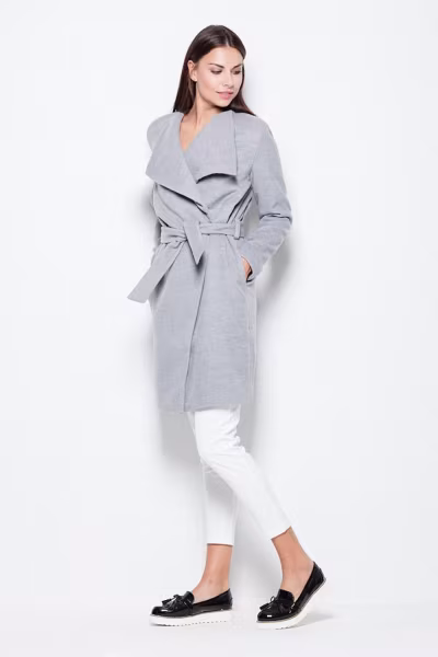 Płaszcz Damski Model VT041 Grey - Venaton — zdjęcie 1
