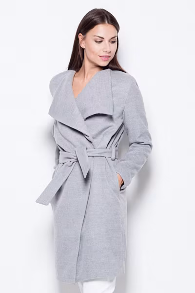 Płaszcz Damski Model VT041 Grey - Venaton — zdjęcie 2