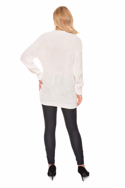 Sweter Model 70040 Cream - PeeKaBoo — zdjęcie 3