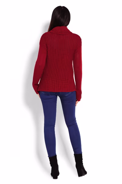 Golf Damski Model 70014 Bordo - PeeKaBoo — zdjęcie 3