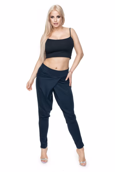 Spodnie Damskie Model 0106 Navy - PeeKaBoo — zdjęcie 2