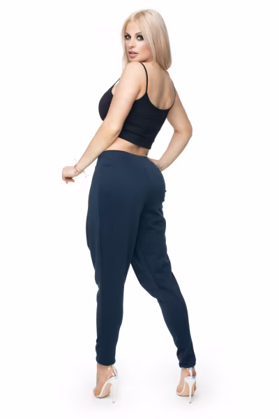 Spodnie Damskie Model 0106 Navy - PeeKaBoo — zdjęcie 3