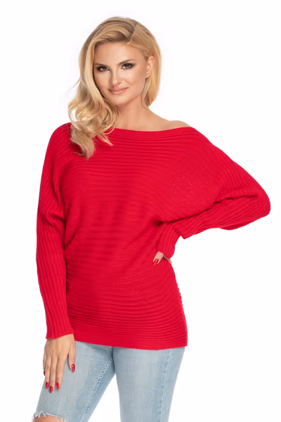 Sweter Damski Model 70036 Red - PeeKaBoo — zdjęcie 1