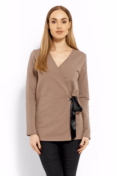 Bluzka Model 1626 Cappuccino - PeeKaBoo — zdjęcie 1