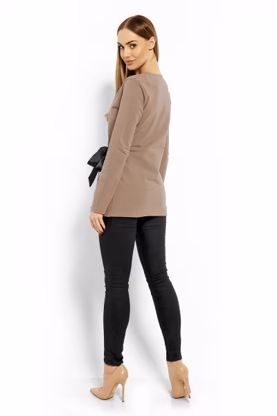Bluzka Model 1626 Cappuccino - PeeKaBoo — zdjęcie 3