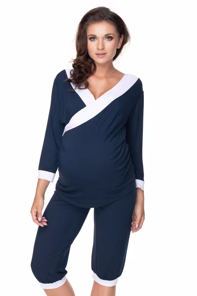 Piżama Damska Model 0153 Navy - PeeKaBoo — zdjęcie 1