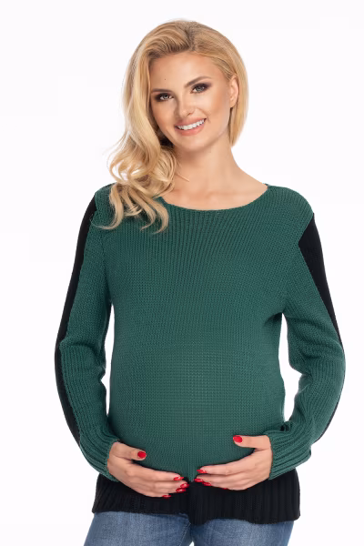 Sweter Damski Model 70038 Forest Green - PeeKaBoo — zdjęcie 1
