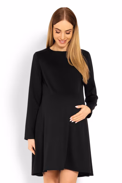 Sukienka Ciążowa Model 1359C Black - PeeKaBoo — zdjęcie 1