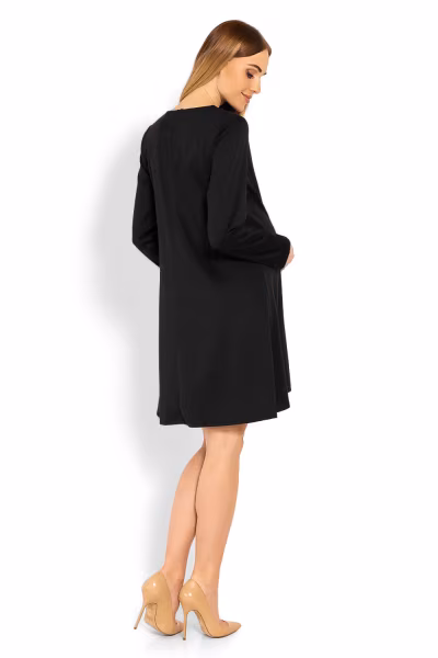 Sukienka Ciążowa Model 1359C Black - PeeKaBoo — zdjęcie 3
