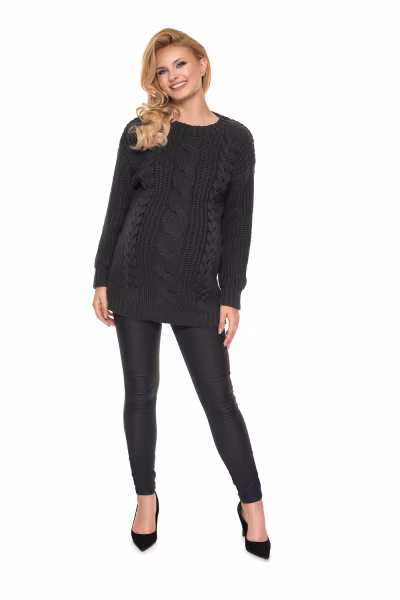 Sweter Model 70040 Grafit - PeeKaBoo — zdjęcie 2