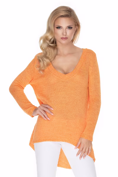 Sweter Damski Model 30067 Orange - PeeKaBoo — zdjęcie 1