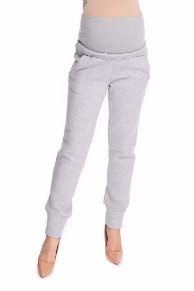 Spodnie Ciążowe Model 0173 Grey - PeeKaBoo — zdjęcie 1