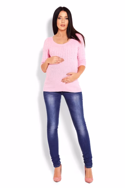 Sweter Damski Model 70008C Pink - PeeKaBoo — zdjęcie 2