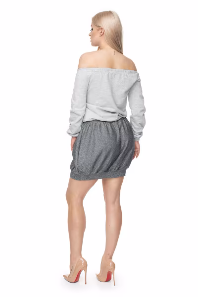 Bluzka Model 0109 Light Grey - PeeKaBoo — zdjęcie 2