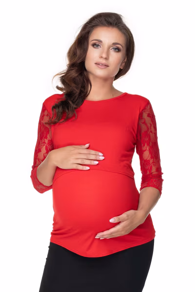 Bluzka Model 0158 Red - PeeKaBoo — zdjęcie 1