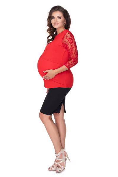 Bluzka Model 0158 Red - PeeKaBoo — zdjęcie 2