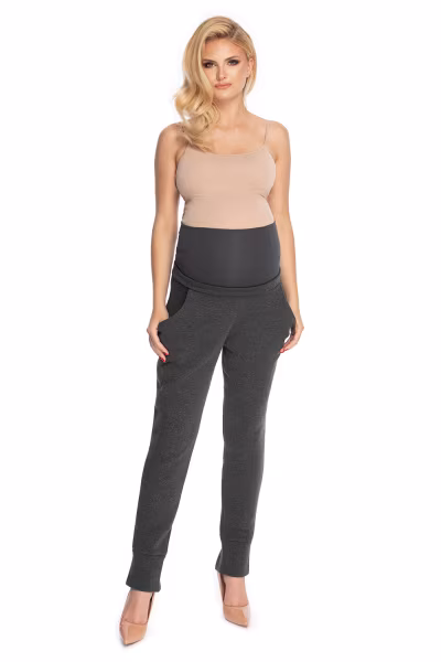 Spodnie Ciążowe Model 0175 Grafit - PeeKaBoo — zdjęcie 2