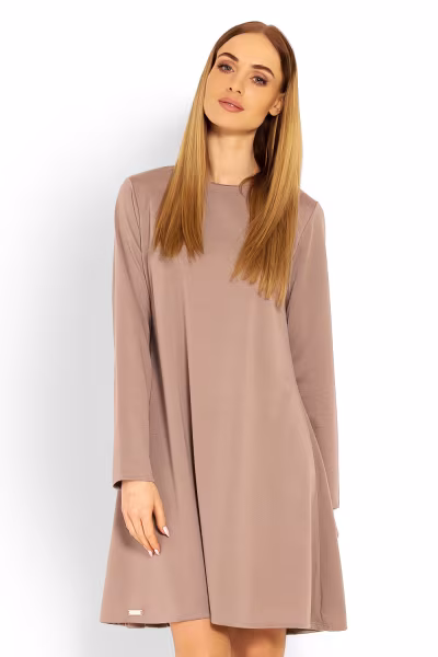 Sukienka Model 1359 Cappuccino - PeeKaBoo — zdjęcie 1