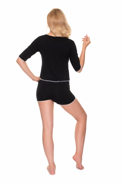Piżama Damska Model 0193 Black - PeeKaBoo — zdjęcie 3