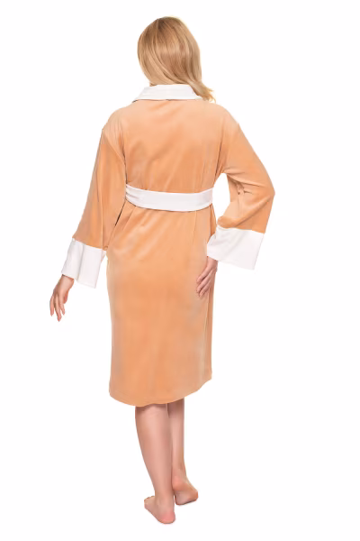 Szlafrok Model 0201 Cappuccino - PeeKaBoo — zdjęcie 3