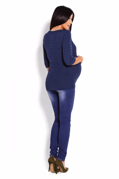 Sweter Damski Model 70008C Petrol Navy - PeeKaBoo — zdjęcie 3