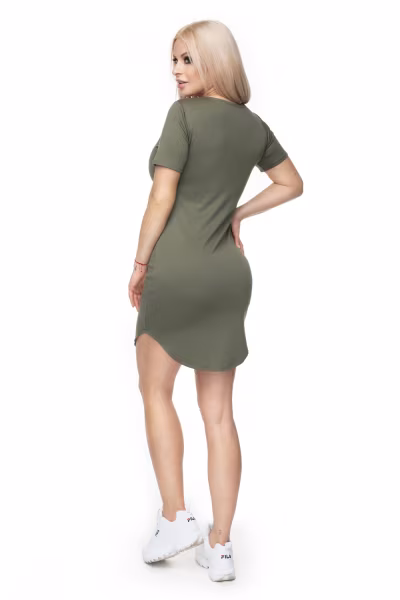 Sukienka Model 0120 Khaki - PeeKaBoo — zdjęcie 3