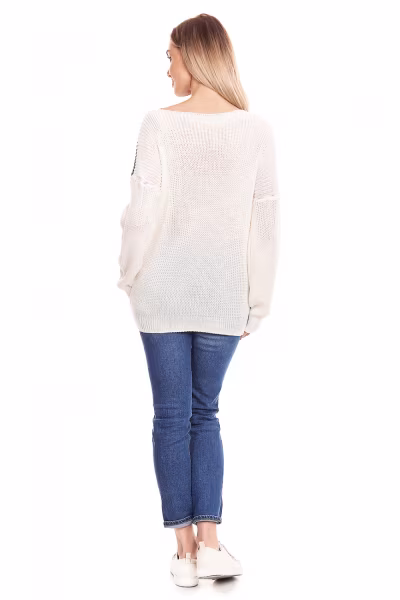 Sweter Ciążowy Model 40023 Khaki - PeeKaBoo — zdjęcie 3