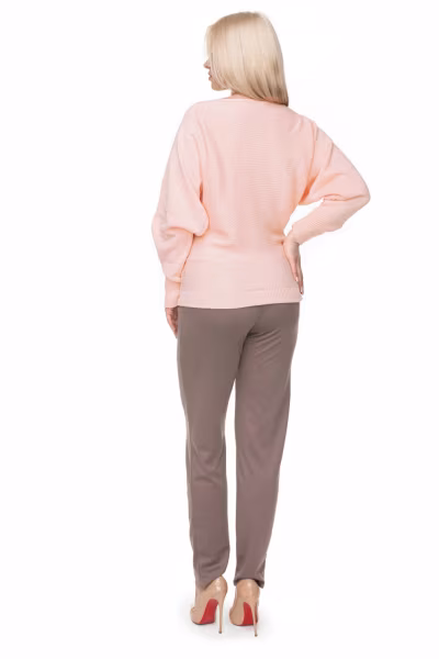 Sweter Damski Model 70003 Łosoś - PeeKaBoo — zdjęcie 3