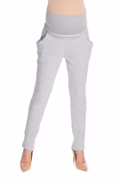 Spodnie Ciążowe Model 0175 Grey - PeeKaBoo — zdjęcie 1