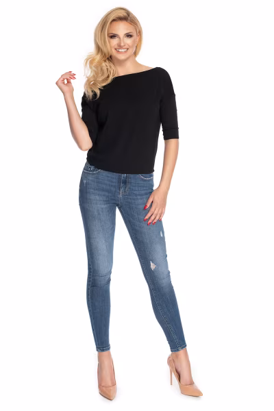 Bluzka Model 0171 Black - PeeKaBoo — zdjęcie 2