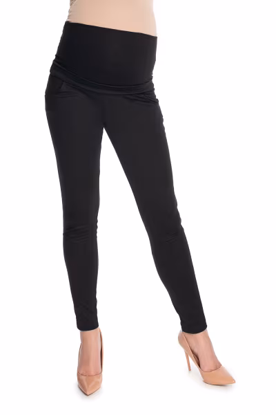 Spodnie Ciążowe Model 0174 Black - PeeKaBoo — zdjęcie 1