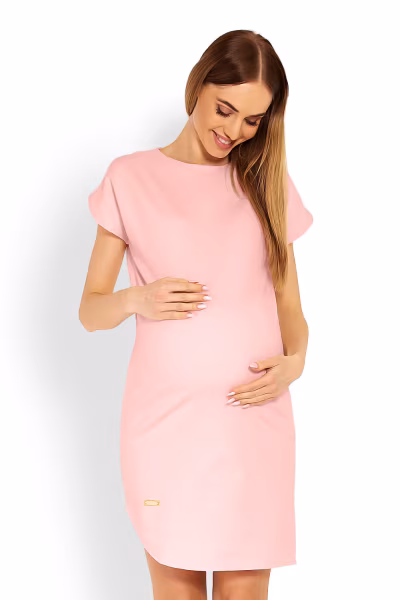 Sukienka Ciążowa Model 1629C Pink - PeeKaBoo — zdjęcie 1