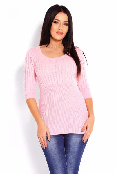 Sweter Damski Model 70008 Pink - PeeKaBoo — zdjęcie 1