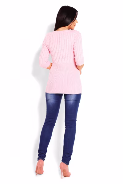 Sweter Damski Model 70008 Pink - PeeKaBoo — zdjęcie 3