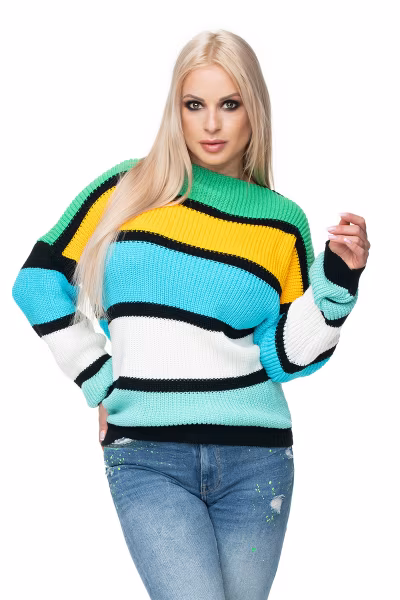 Sweter Damski Model 40027 Green - PeeKaBoo — zdjęcie 1
