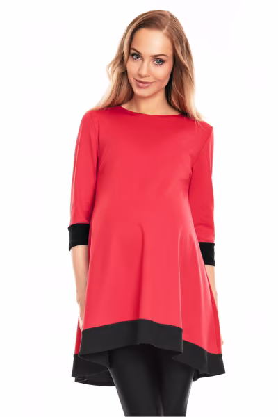 Sukienka Ciążowa Model 0125 Red - PeeKaBoo — zdjęcie 1