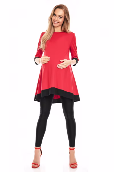Sukienka Ciążowa Model 0125 Red - PeeKaBoo — zdjęcie 2
