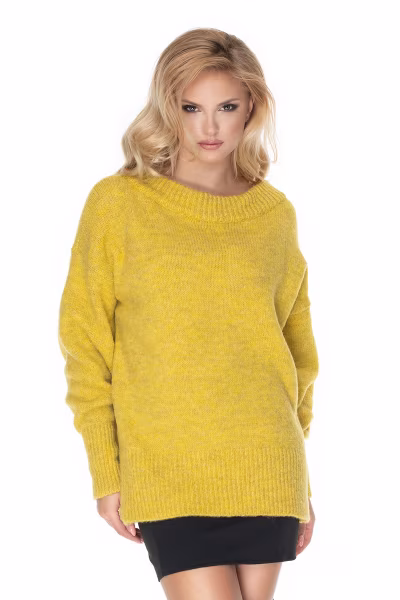 Sweter Damski Model 30064 Yellow - PeeKaBoo — zdjęcie 1
