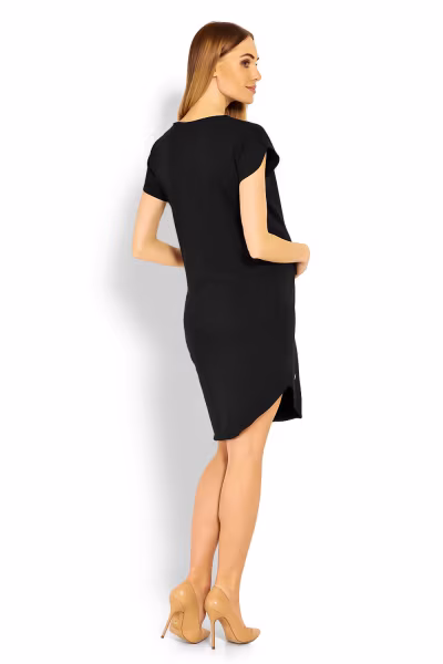 Sukienka Ciążowa Model 1629C Black - PeeKaBoo — zdjęcie 3
