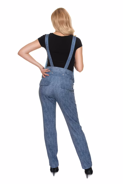Ogrodniczki Model 0188 Blue - PeeKaBoo — zdjęcie 2