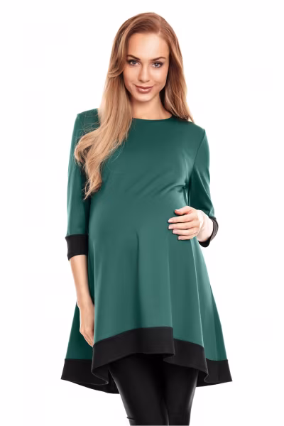 Sukienka Ciążowa Model 0125 Green - PeeKaBoo — zdjęcie 1
