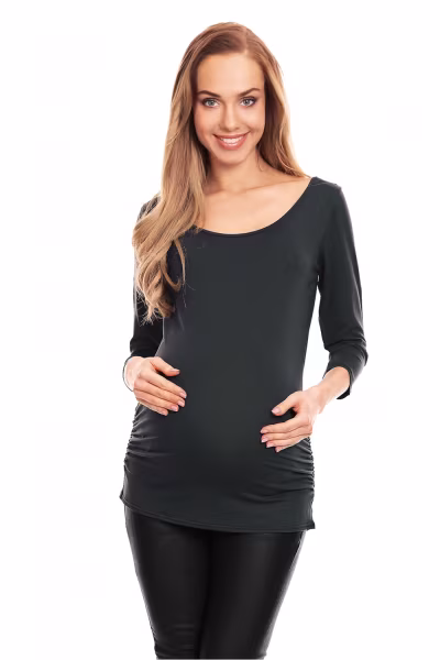 Bluzka Ciążowa Model 0142 Grafit - PeeKaBoo — zdjęcie 1