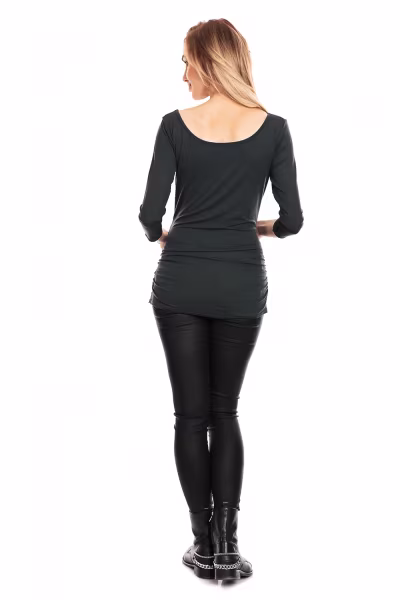 Bluzka Ciążowa Model 0142 Grafit - PeeKaBoo — zdjęcie 3