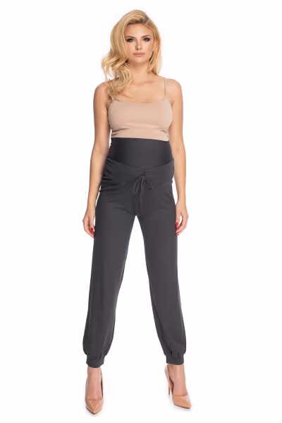 Spodnie Ciążowe Model 0176 Grafit - PeeKaBoo — zdjęcie 2