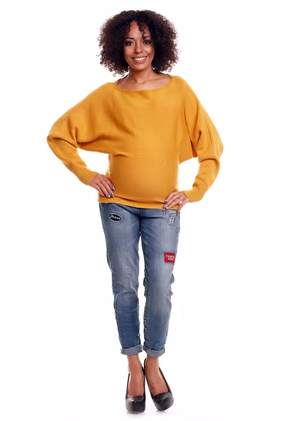 Sweter model 70003C Mustard - PeeKaBoo — zdjęcie 2