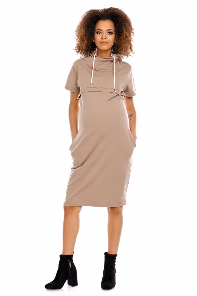Sukienka model 1581 Cappuccino - PeeKaBoo — zdjęcie 2
