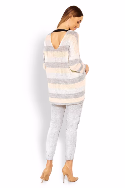 Sweter Ciążowy Model 30057C Yellow - PeeKaBoo — zdjęcie 3