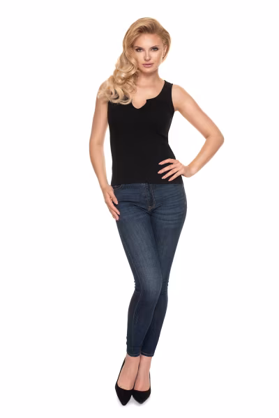 Bluzka Model 1718 Black - PeeKaBoo — zdjęcie 2