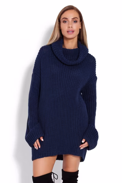 Golf Damski Model 70012 Petrol Navy - PeeKaBoo — zdjęcie 1